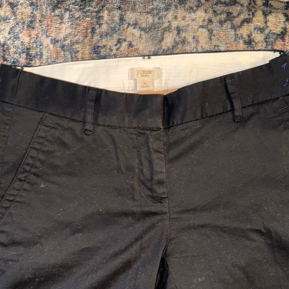 J. Crew cityfit Classic Black Trousers